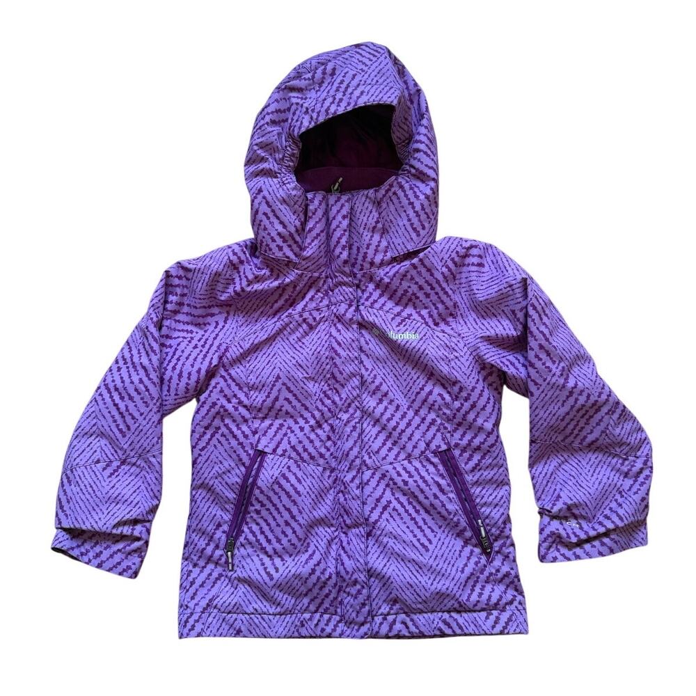 Columbia Interchange Size XS Girls 6 Purple Full Zip Insulated Jacket